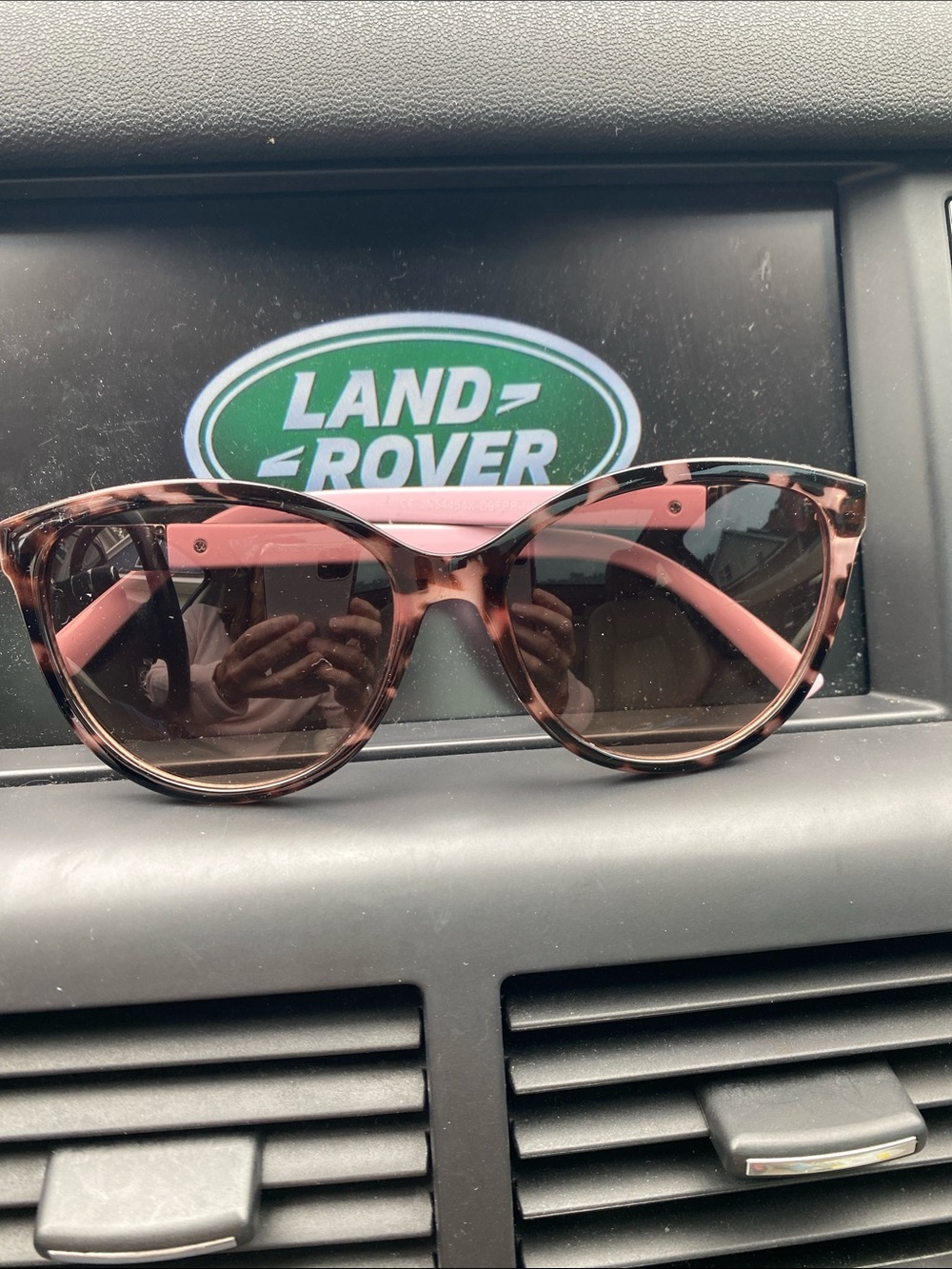 Jones New York Pink and Tortoiseshell Round Sunglasses